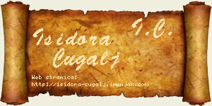 Isidora Čugalj vizit kartica